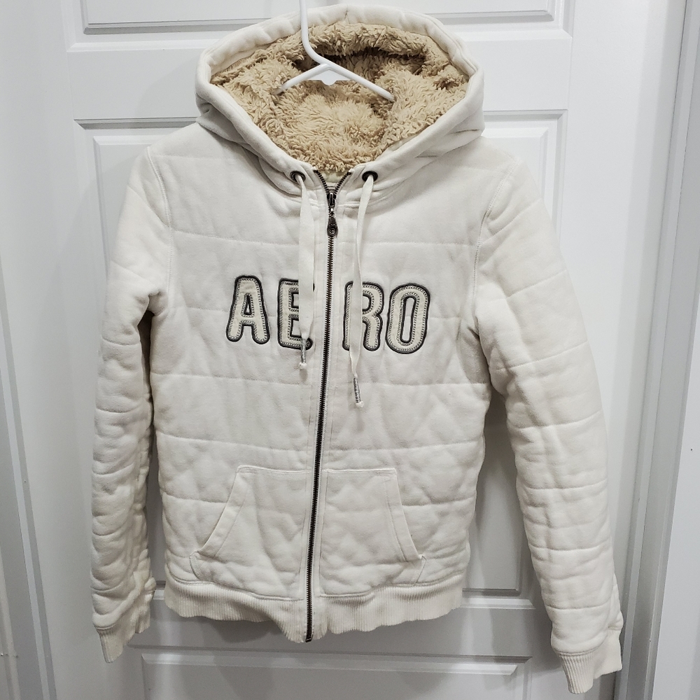 *SOLD*Aeropostale Sherpa lined quilted coat